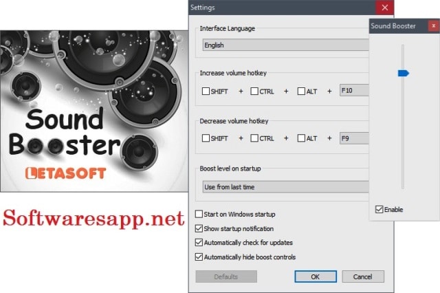Sound Booster - Phần mềm Amply trên máy tính dễ sử dụng