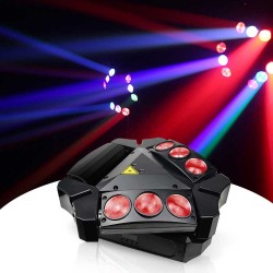 Đèn Moving Spider 9x10W RGBW LED Kèm Laser Đỏ/Xanh Big Topper M0910RG