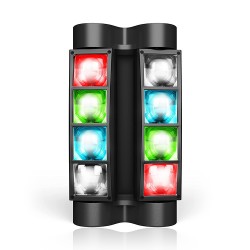 Đèn LED Mini Moving Light 8x3W RGBW Big Topper M30