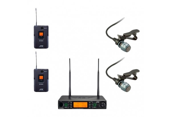 Bộ thu tần số UHF/ 2 micro cài ve JTS RU-8012DB/RU-850LTB+CM-501