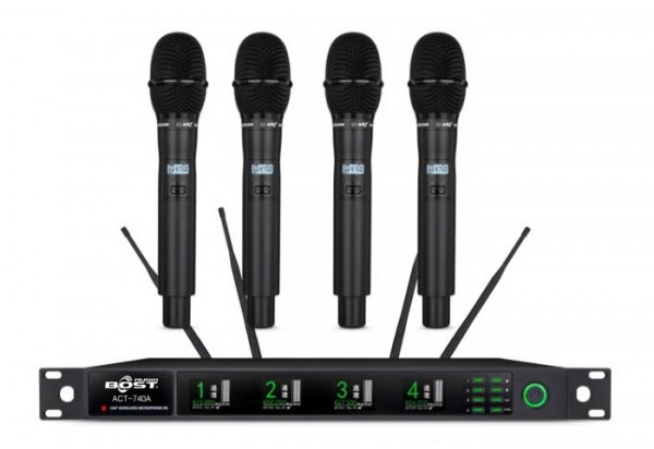 Bộ micro không dây ACT-740A Bost Audio, bộ 4 mic cầm tay