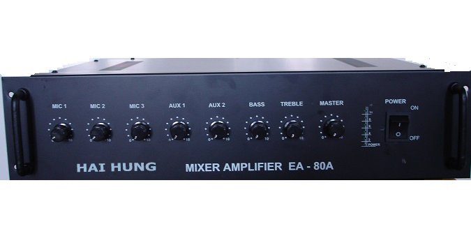 Tăng âm truyền thanh, ampli liền mixer HH-80