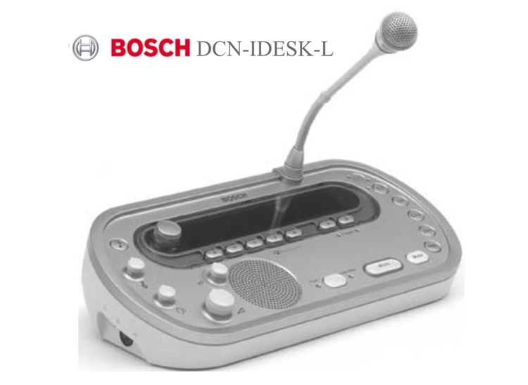 Bàn phiên dịch Bosch DCN-IDESK-L đế màu sáng