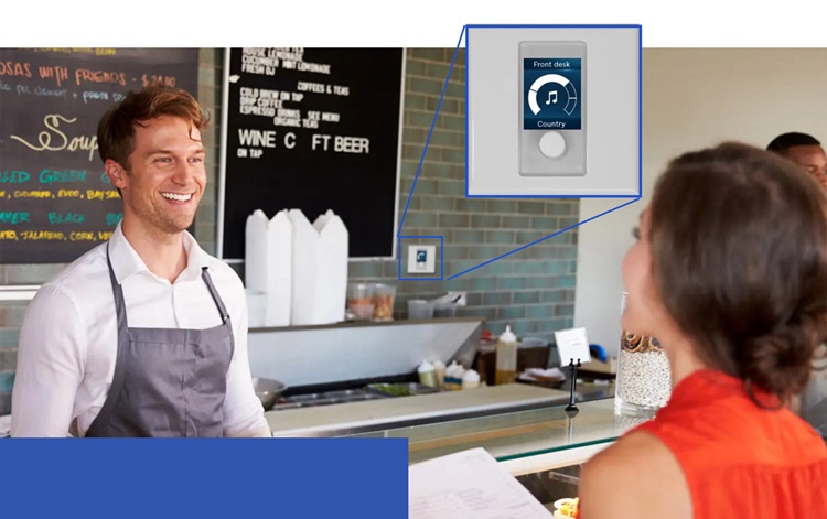 PRA-WCP-EU kiểm soát cục bộ nguồn nhạc và âm lượng ở các vùng khác nhau