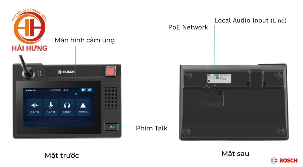 Các thiết kế chính của bàn gọi PED-CST