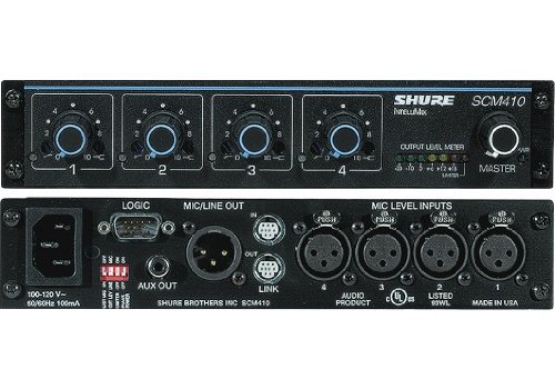 Mixer Bộ trộn âm thanh Shure SCM410E