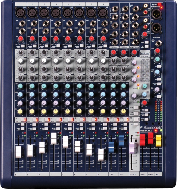 Mixer SOUNDCRAFT MFXi8