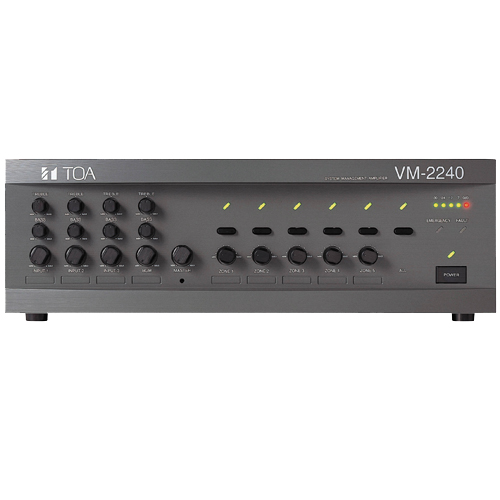 Tăng âm liền Mixer 5 vùng loa công suất 240W TOA VM-2240