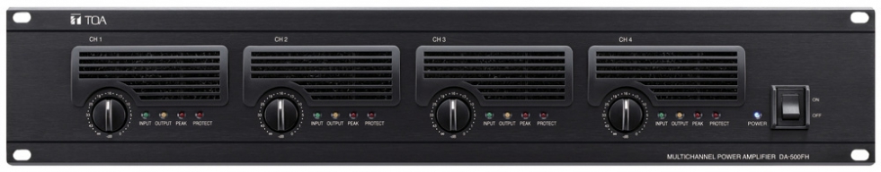 Tăng âm số 4 kênh Toa DA-500FH - Tăng âm công suất cao 4 x 500W