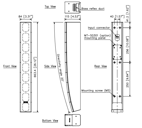 Loa hệ thống TOA SR-H2S - Loa Line Array tính năng hiện đại