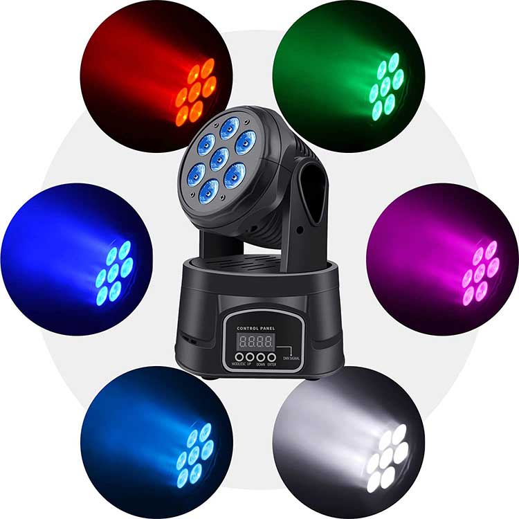 Đèn Mini Moving Wash 7x8W RGBW 4in1 LED Big Topper M70R