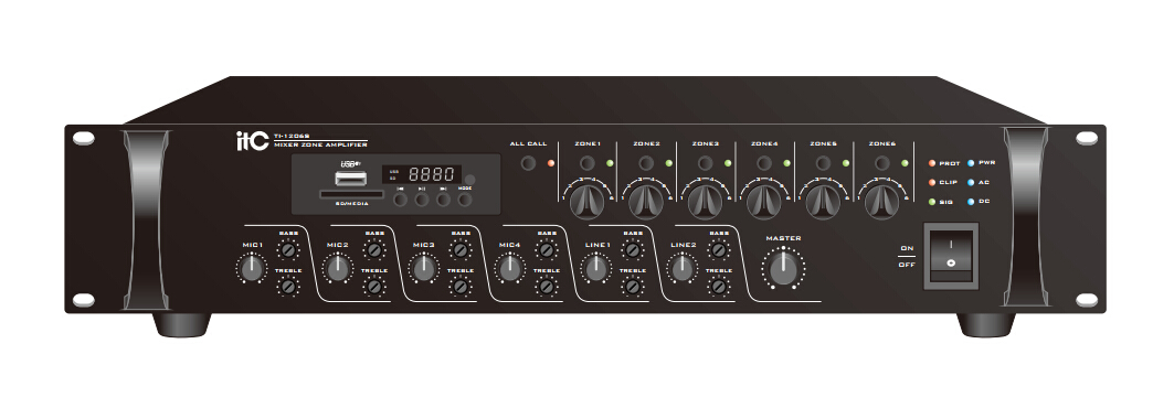 Amply liền Mixer 6 vùng chọn ITC TI - 5006S đem đến chất lượng âm thanh đỉnh cao
