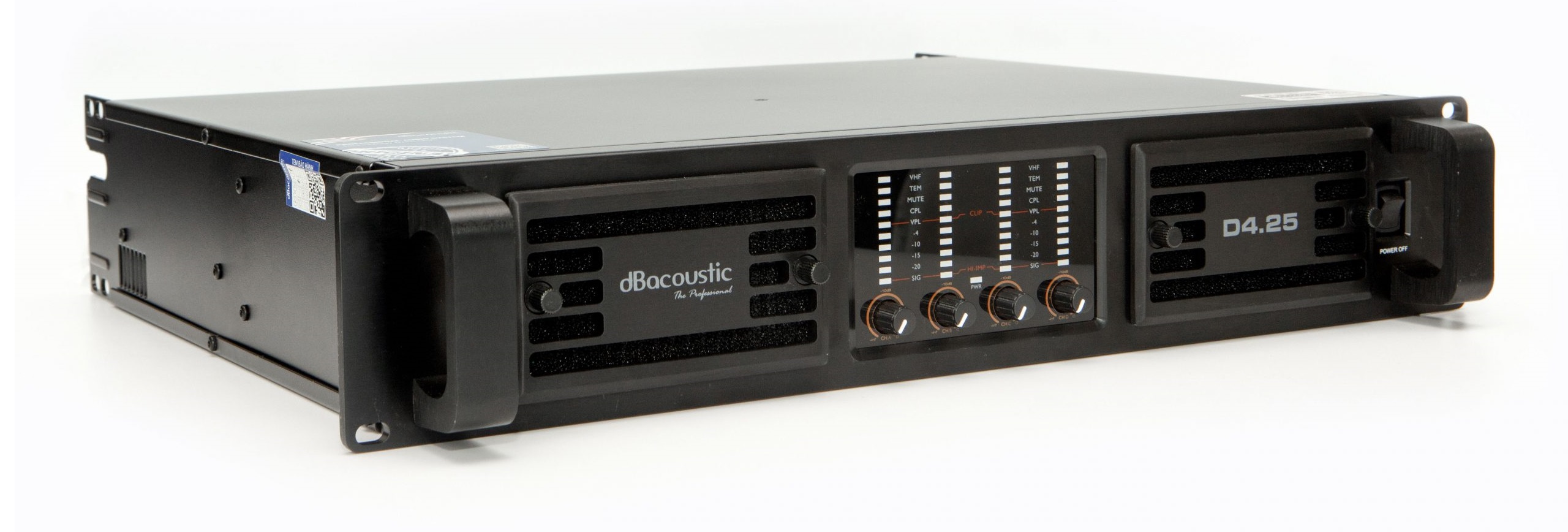 Cục đẩy DB Acoustic 4 kênh D4.15 với thiết kế tinh xảo