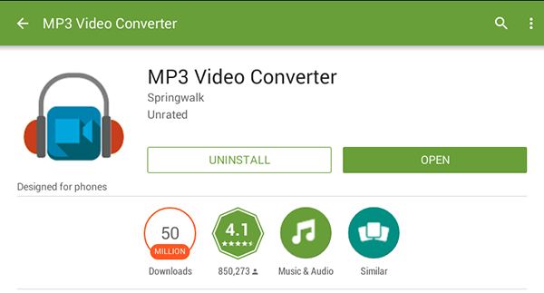 App MP3 Video Converter