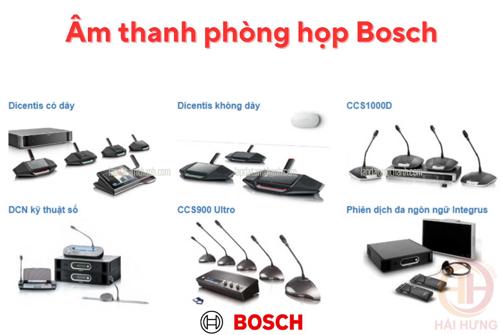 Hệ thống âm thanh phòng họp Bosch