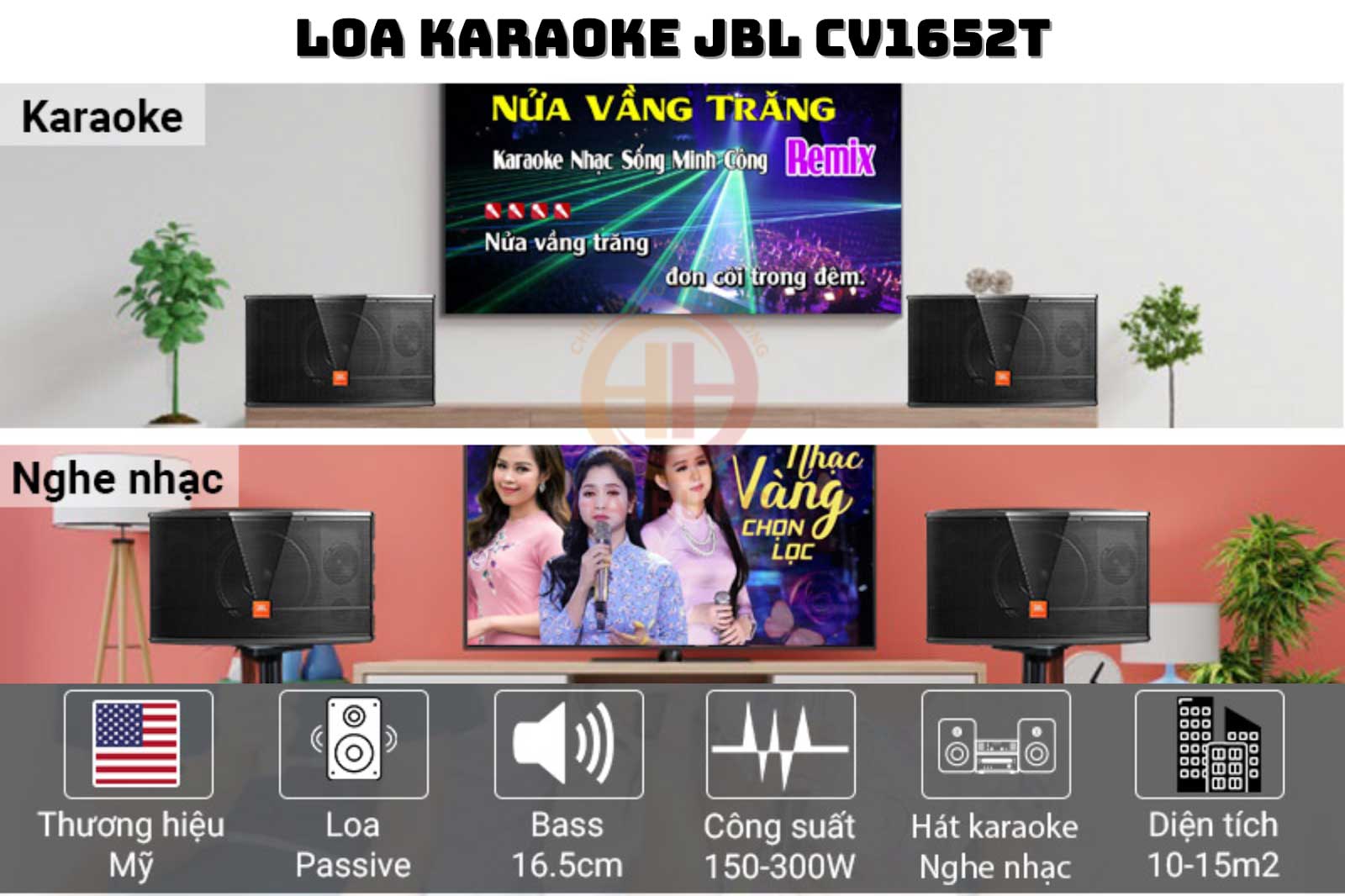 Loa Karaoke JBL CV1652T