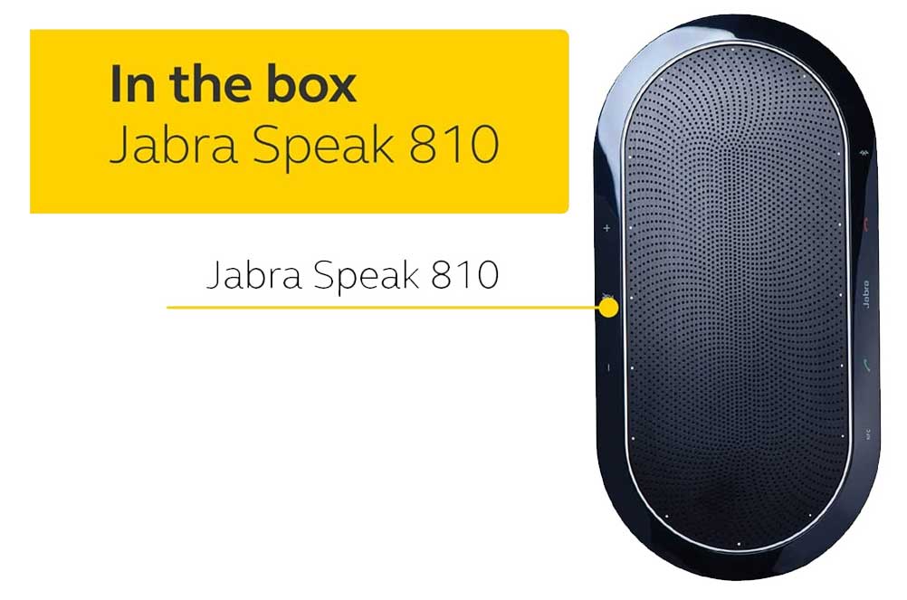 Loa họp trực tuyến Jabra Speak 810 thiết kế dạng thanh dài