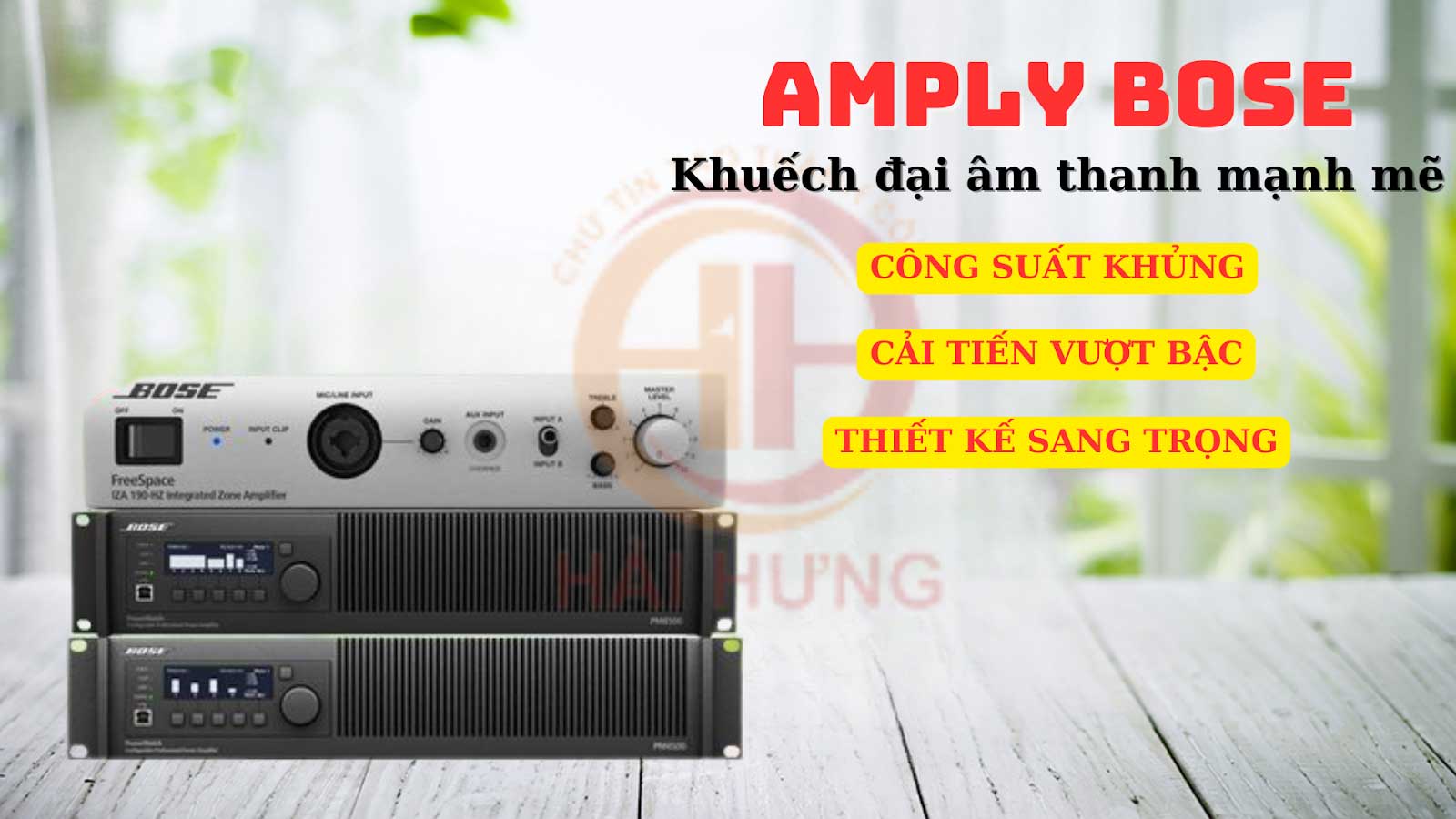 Amply Bose với nhiều ưu điểm giúp mang lại chất lượng âm thanh cao