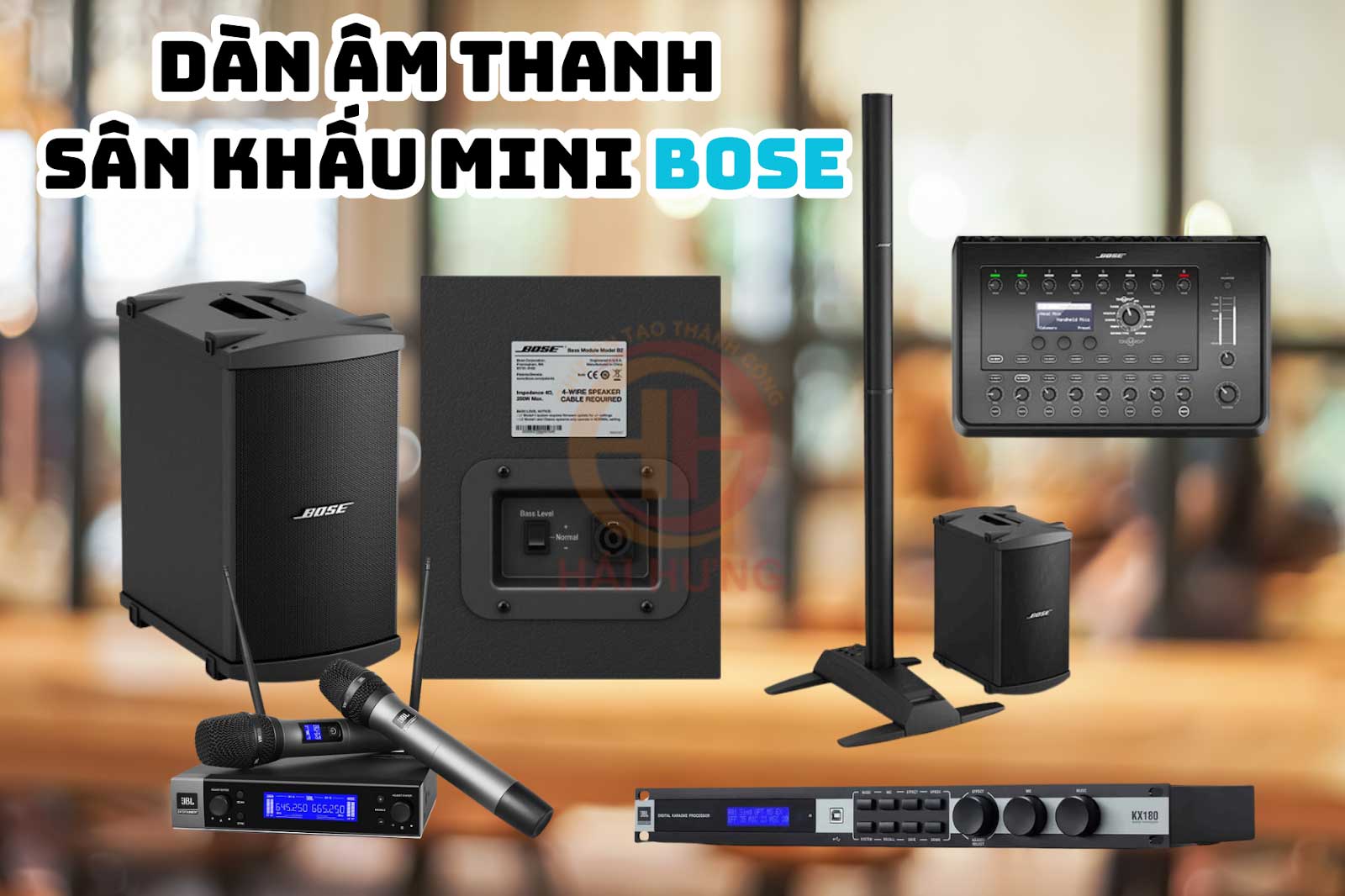 Cấu hình dàn âm thanh sân khấu Mini Bose