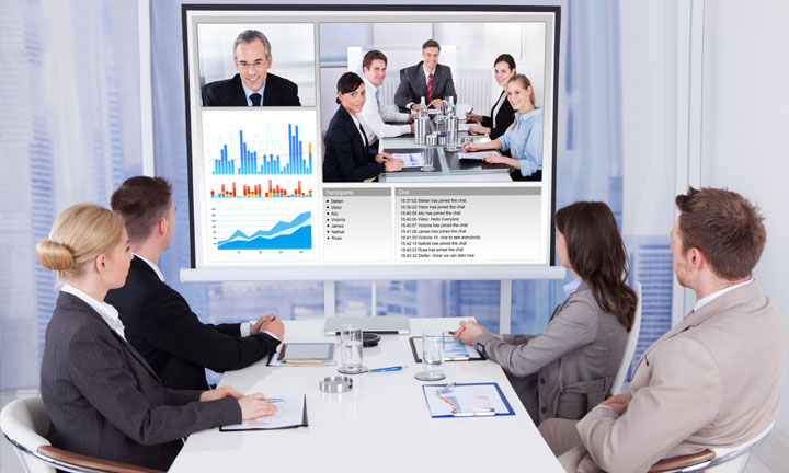 Phòng họp nhỏ cũng có thể sử dụng hệ thống hội nghị truyền hình