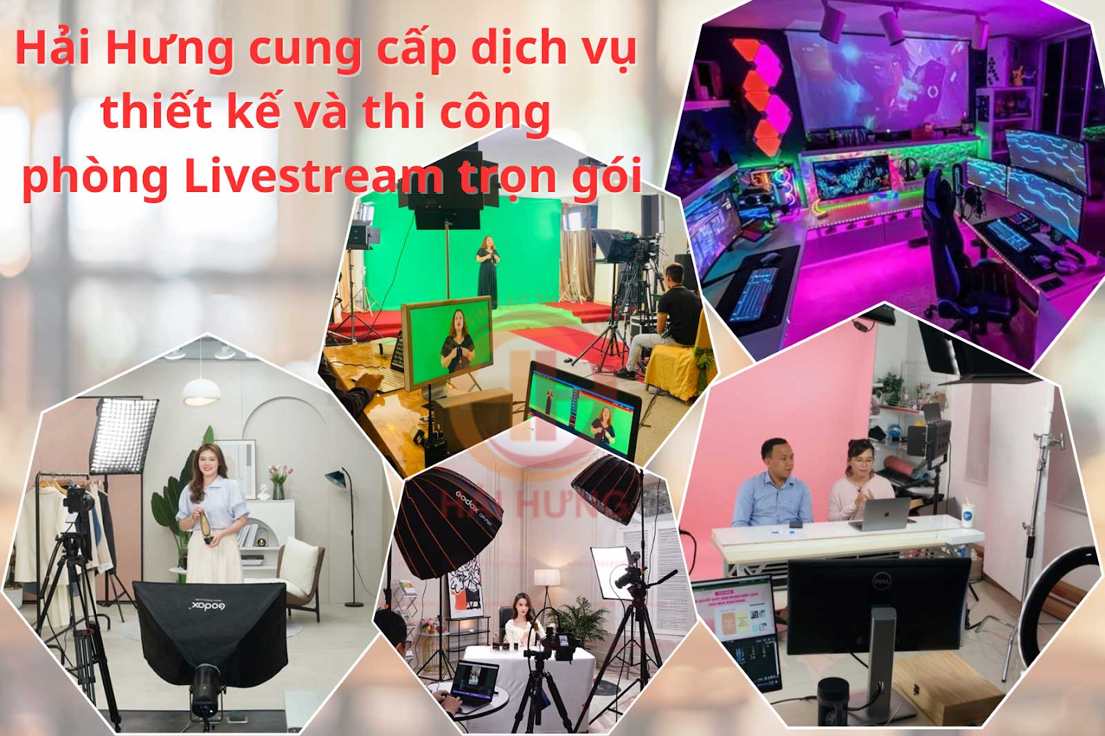 Hải Hưng chuyên thiết kế và thi công phòng Livestream trọn gói