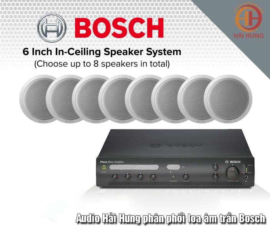 Loa âm trần Bosch có thể sử dụng trong nhiều không gian khác nhau như gia đình, khách sạn, nhà hàng, siêu thị,...