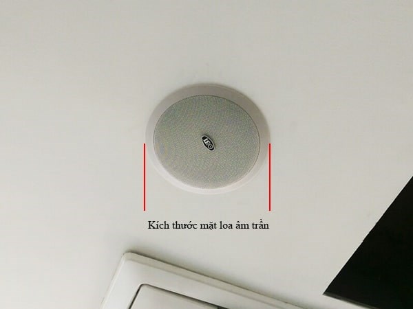 Kích thước loa âm trần