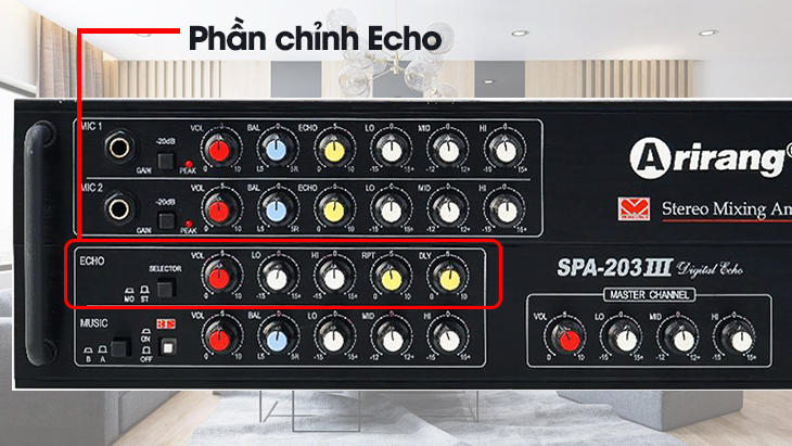 Chia sẻ mẫu chỉnh Amply Karaoke khu vực Echo