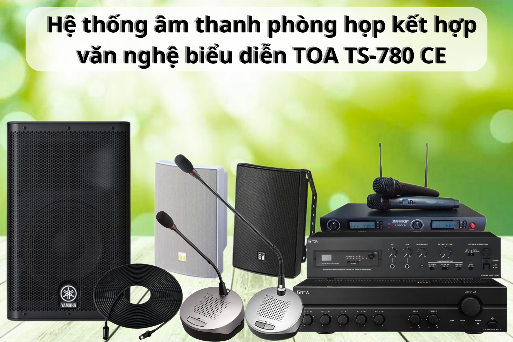 Hệ thống âm thanh phòng họp kết hợp văn nghệ biểu diễn TOA TS-780 CE