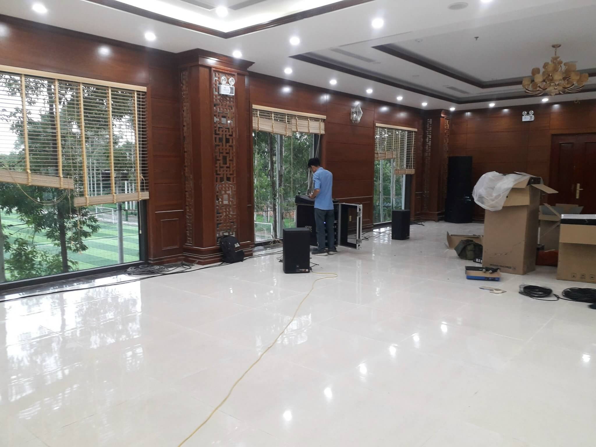 Audio Hải Hưng lắp đặt dàn âm thanh hội trường tại Nhà khách A1 - Lạng Sơn