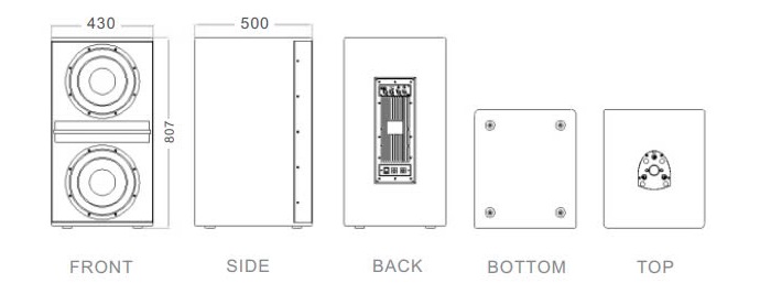 Cấu trúc của loa Bost Audio HTB212E