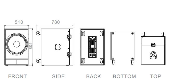 Cấu trúc của loa sub HTB18E