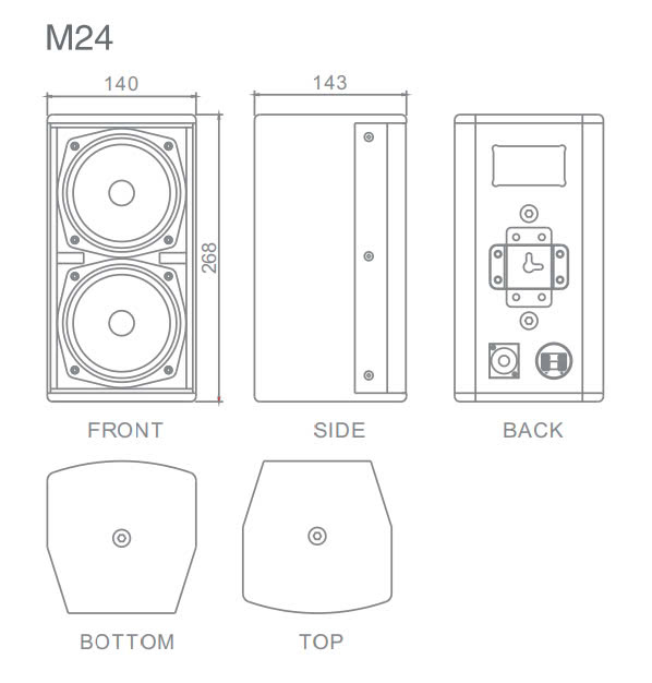 Cấu hình của loa Bost Audio M24