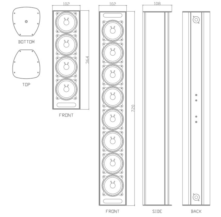 Cấu trúc sản phẩm Bost Audio MR803/MR803E