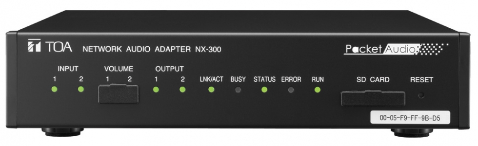 Bộ điều hợp âm thanh mạng Toa NX-300 của Hệ thống truyền/nhận qua mạng