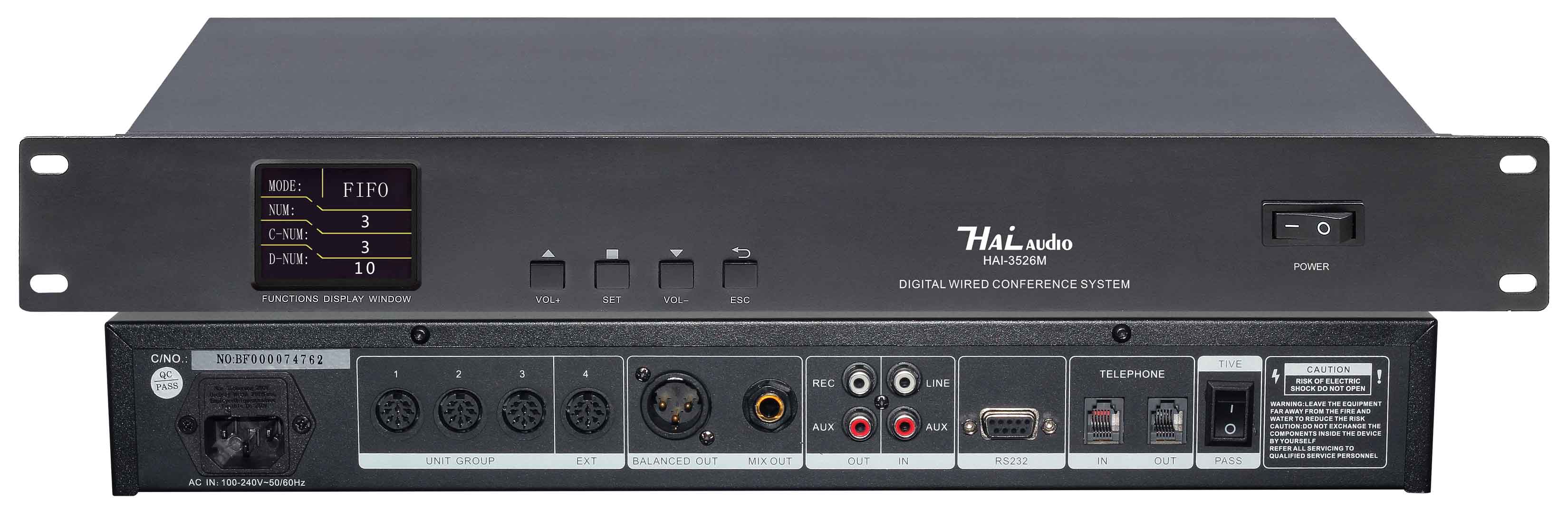 Bộ điều khiển trung tâm Micro chuyên dụng cho hội thảo HAI-3526M