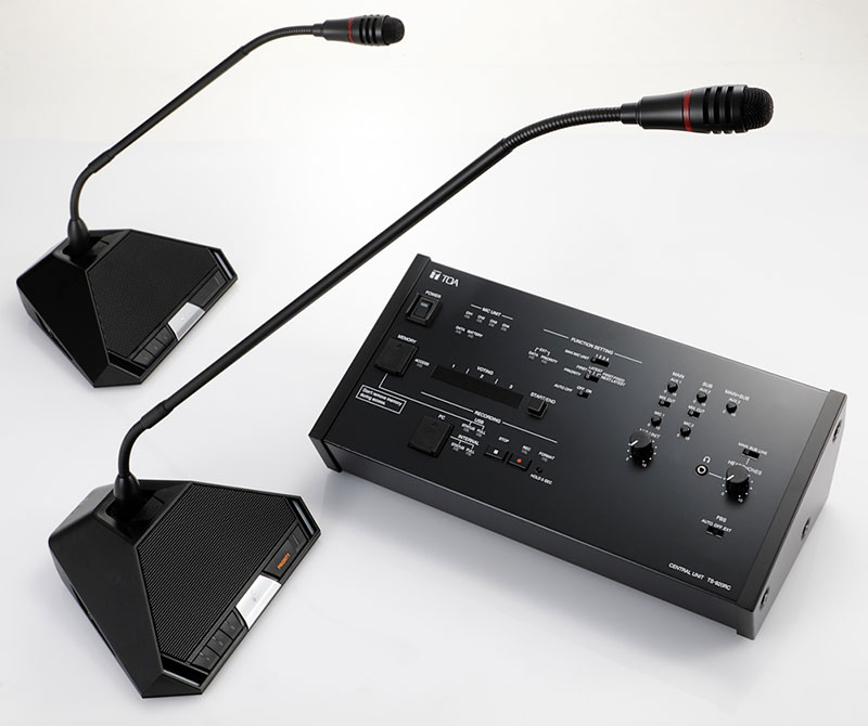 Hệ thống âm thanh hội thảo hồng ngoại sử dụng bộ điều khiển trung tâm Toa TS-920RC cao cấp