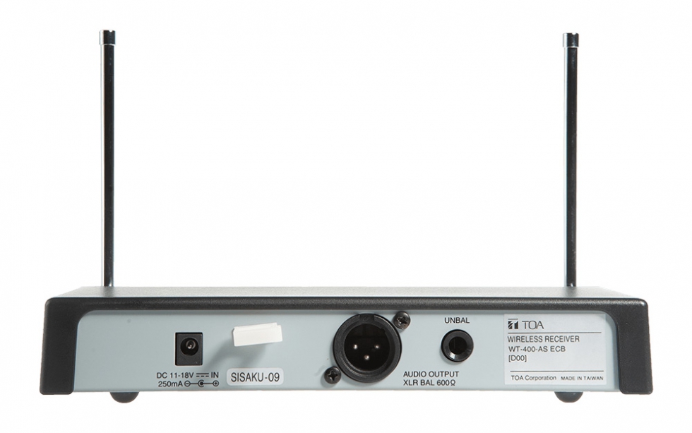 Bộ thu không dây 1 kênh của bộ micro không dây 1 kênh TOA WS-420